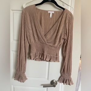 Dressy champagne top